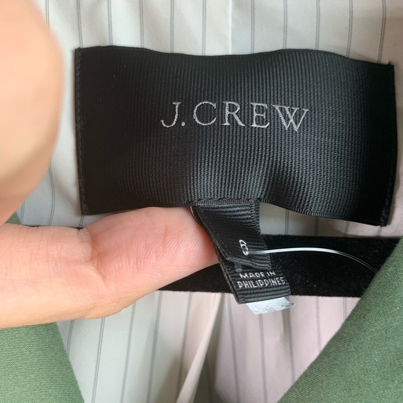 J Crew NEW olive green swing poplin trench coat 6 - Picture 5 of 8